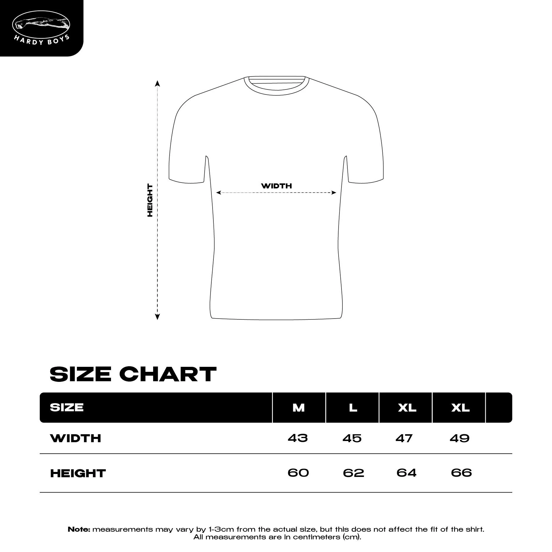 Size Chart - Hardyboys