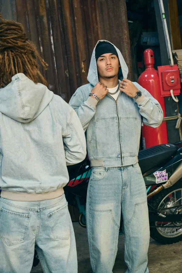 Áo Khoác Hoodie Zip Denim 35 Áo Khoác Hoodie Zip Denim - Ảnh 17