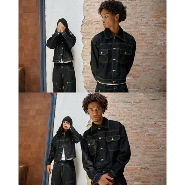 Áo Khoác Denim Form Boxy 11 Áo Khoác Denim Form Boxy - Ảnh 3