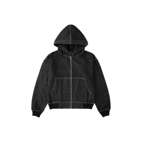 Áo Khoác Hoodie Zip Denim