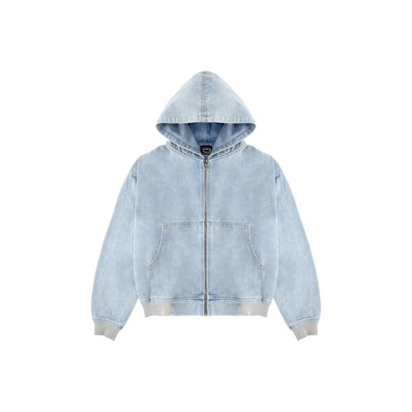 Áo Khoác Hoodie Zip Denim 21 Áo Khoác Hoodie Zip Denim - Ảnh 3